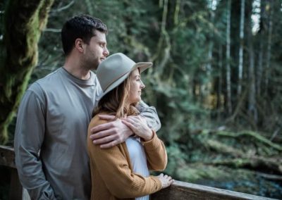 Reflective Couples Photography Pacific Northwest Forest