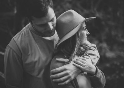 Couples Photography Pacific Northwest Black and White